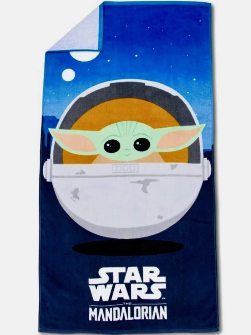 Star Wars *Gogu The Mandalorian 100% Cotton Beach Towel 28in X 58in New.